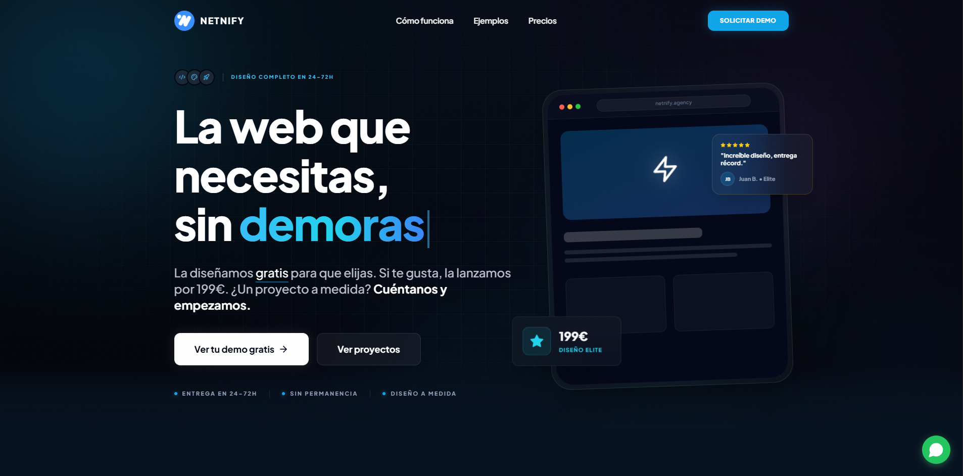 Captura de pantalla de Netnify
